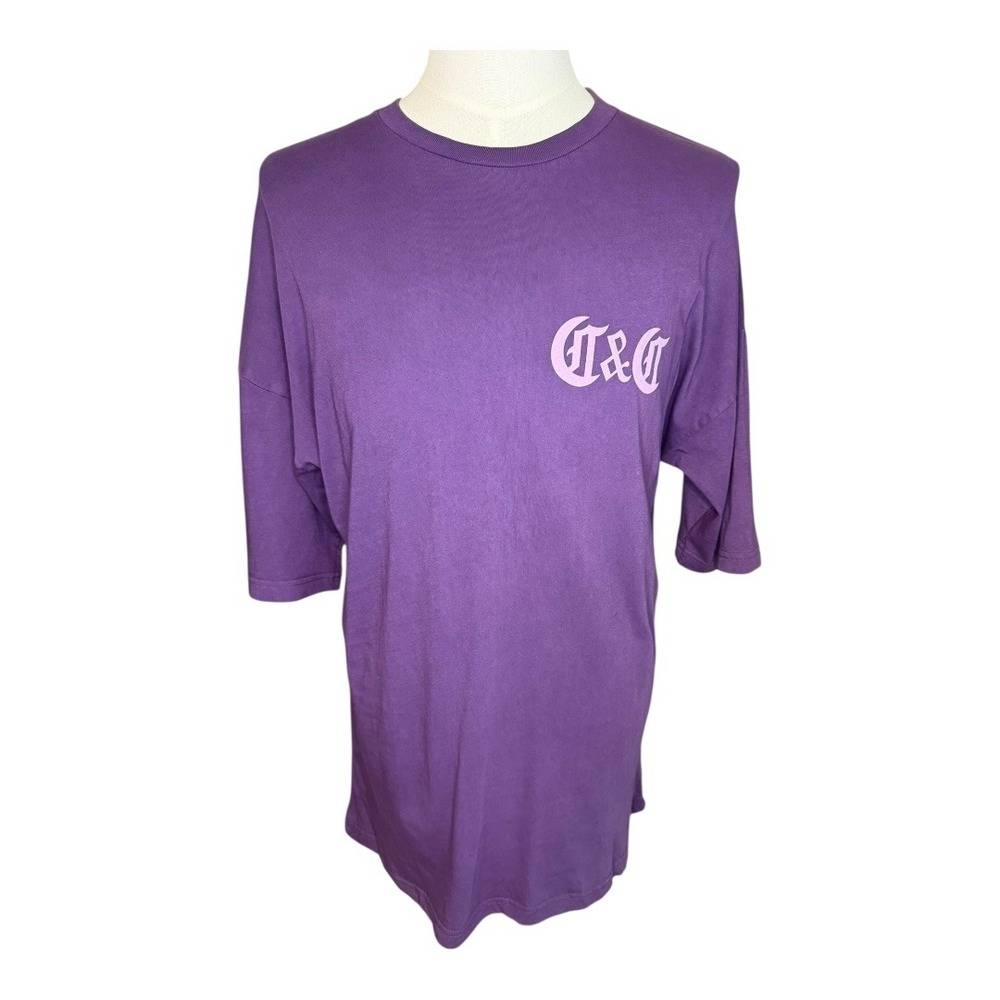 Death Row Records Crooks Castles Graphic Tee Purple Hip Hop T-Shirt Size Medium‎